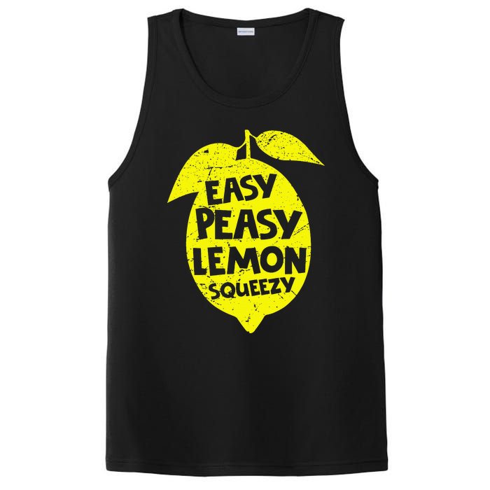 Easy Peasy Lemon Squeezy Funny Lemon Summer Lemonade PosiCharge Competitor Tank