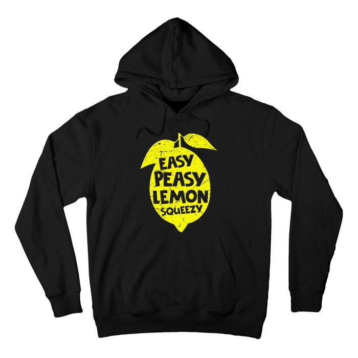 Easy Peasy Lemon Squeezy Funny Lemon Summer Lemonade Tall Hoodie