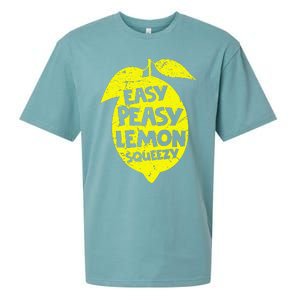 Easy Peasy Lemon Squeezy Funny Lemon Summer Lemonade Sueded Cloud Jersey T-Shirt