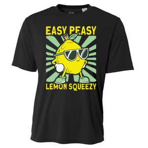 Easy Peasy Lemon Squeezy Lemonade Stand Boss Cooling Performance Crew T-Shirt