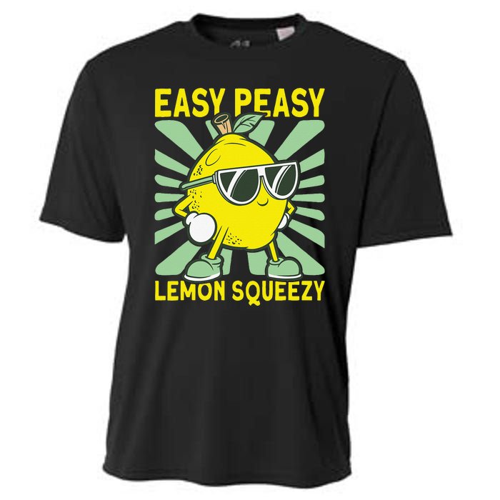 Easy Peasy Lemon Squeezy Lemonade Stand Boss Cooling Performance Crew T-Shirt