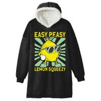 Easy Peasy Lemon Squeezy Lemonade Stand Boss Hooded Wearable Blanket