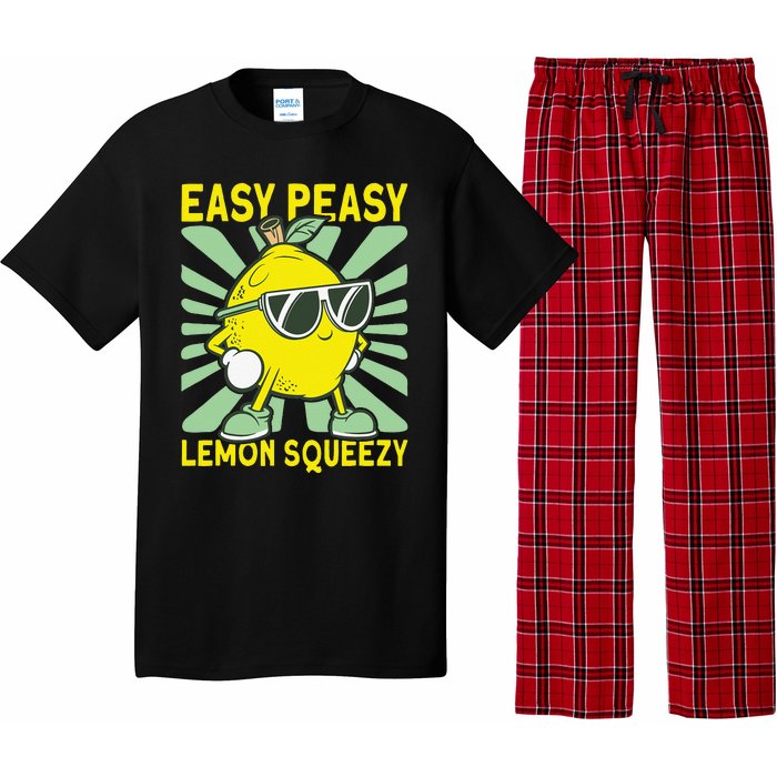 Easy Peasy Lemon Squeezy Lemonade Stand Boss Pajama Set