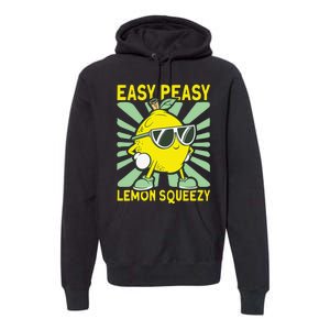 Easy Peasy Lemon Squeezy Lemonade Stand Boss Premium Hoodie