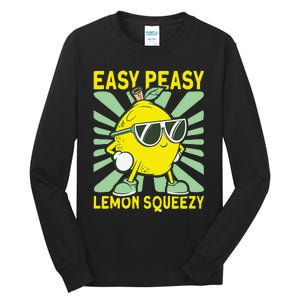 Easy Peasy Lemon Squeezy Lemonade Stand Boss Tall Long Sleeve T-Shirt