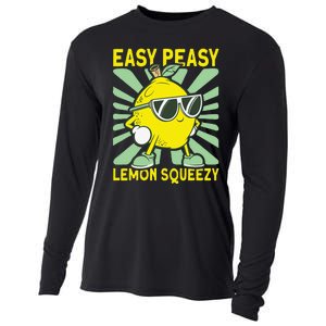 Easy Peasy Lemon Squeezy Lemonade Stand Boss Cooling Performance Long Sleeve Crew