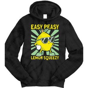 Easy Peasy Lemon Squeezy Lemonade Stand Boss Tie Dye Hoodie