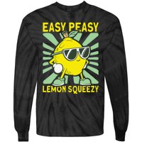 Easy Peasy Lemon Squeezy Lemonade Stand Boss Tie-Dye Long Sleeve Shirt