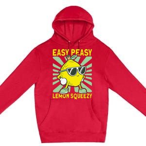 Easy Peasy Lemon Squeezy Lemonade Stand Boss Premium Pullover Hoodie