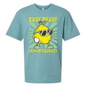 Easy Peasy Lemon Squeezy Lemonade Stand Boss Sueded Cloud Jersey T-Shirt