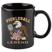 Eagle Paddleball Lover Usa Eagle American Pickleball Player 11oz C Handle Ceramic Mug