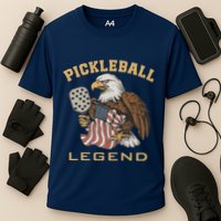 Eagle Paddleball Lover Usa Eagle American Pickleball Player Cooling Performance Crew T-Shirt