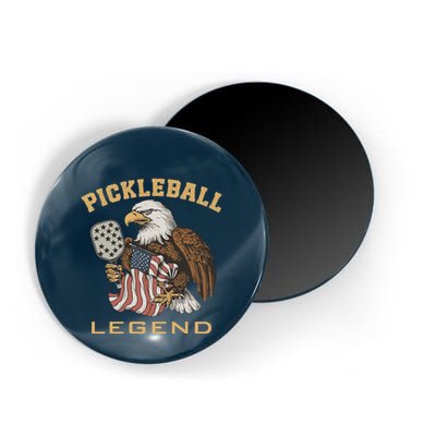 Eagle Paddleball Lover Usa Eagle American Pickleball Player Magnet