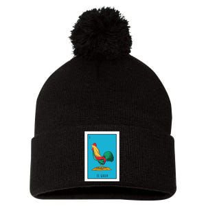 El Pollo Lottery Gift The Chicken Paper Mexican Lottery Pom Pom 12in Knit Beanie