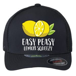 Easy Peasy Lemon Squeezy Lemonade Lemons Great Gift Flexfit Unipanel Trucker Cap