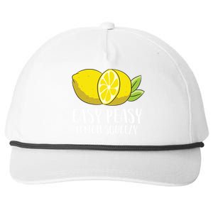 Easy Peasy Lemon Squeezy Lemonade Lemons Great Gift Snapback Five-Panel Rope Hat