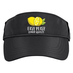 Easy Peasy Lemon Squeezy Lemonade Lemons Great Gift Adult Drive Performance Visor