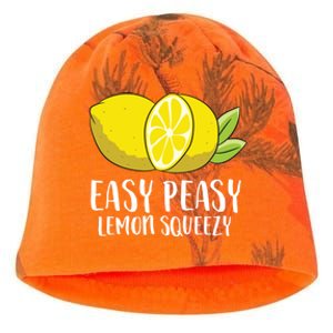 Easy Peasy Lemon Squeezy Lemonade Lemons Great Gift Kati - Camo Knit Beanie