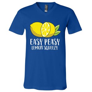 Easy Peasy Lemon Squeezy Lemonade Lemons Great Gift V-Neck T-Shirt