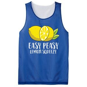 Easy Peasy Lemon Squeezy Lemonade Lemons Great Gift Mesh Reversible Basketball Jersey Tank