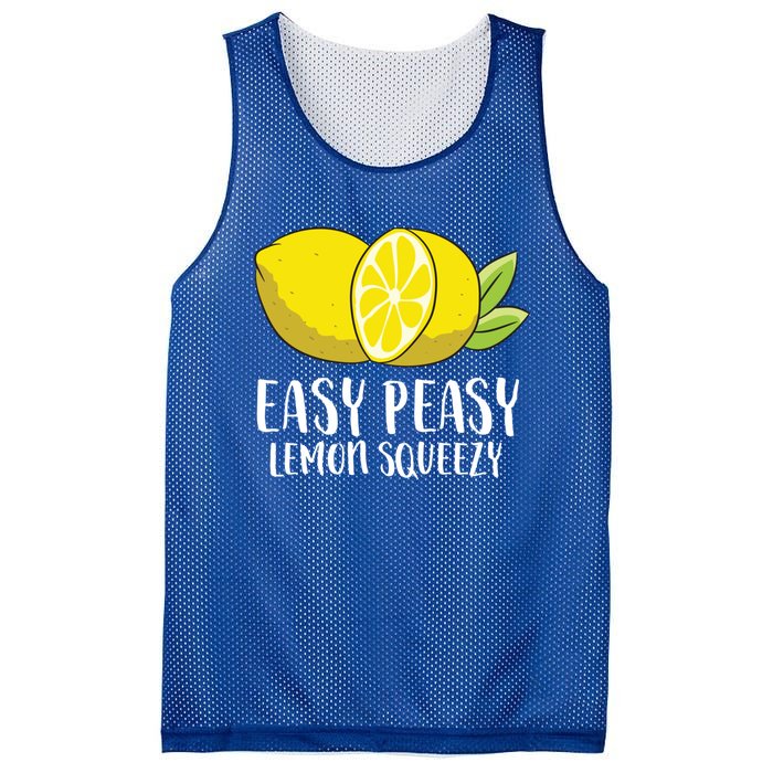 Easy Peasy Lemon Squeezy Lemonade Lemons Great Gift Mesh Reversible Basketball Jersey Tank