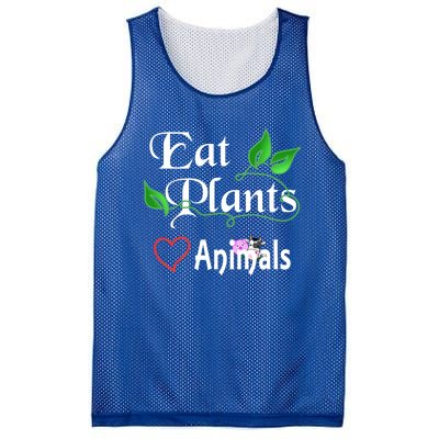 Eat Plants Love Animals For Vegans And Vegetarians Gift Mesh Reversible Basketball Jersey Tank