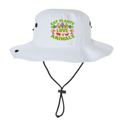 Eat Plants Love Animals Cool Gift Legacy Cool Fit Booney Bucket Hat