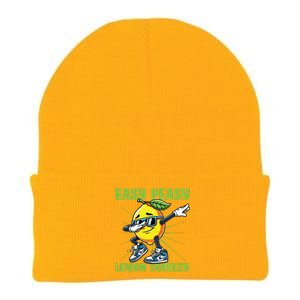 Easy Peasy Lemon Squeezy Lemon Stand Lemonade Crew Knit Cap Winter Beanie