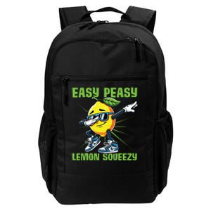 Easy Peasy Lemon Squeezy Lemon Stand Lemonade Crew Daily Commute Backpack