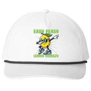 Easy Peasy Lemon Squeezy Lemon Stand Lemonade Crew Snapback Five-Panel Rope Hat