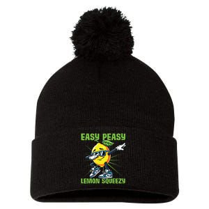 Easy Peasy Lemon Squeezy Lemon Stand Lemonade Crew Pom Pom 12in Knit Beanie