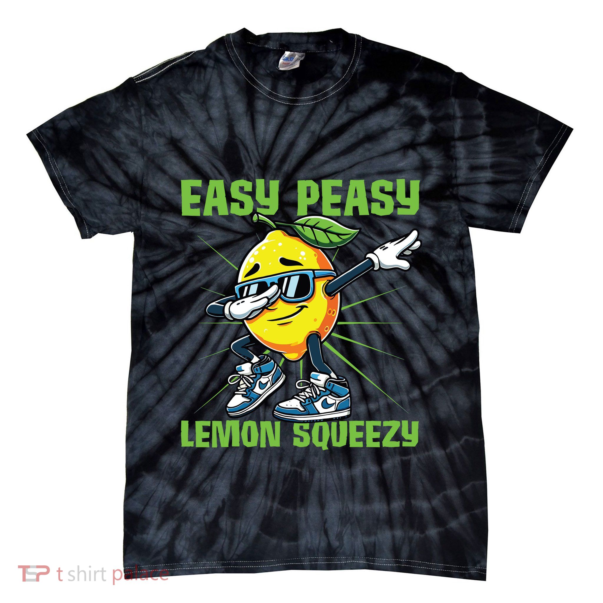Easy Peasy Lemon Squeezy Lemon Stand Lemonade Crew Tie-Dye T-Shirt