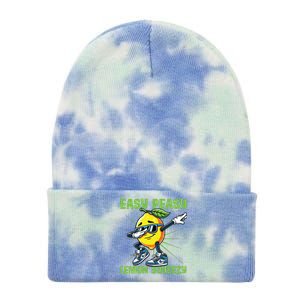 Easy Peasy Lemon Squeezy Lemon Stand Lemonade Crew Tie Dye 12in Knit Beanie