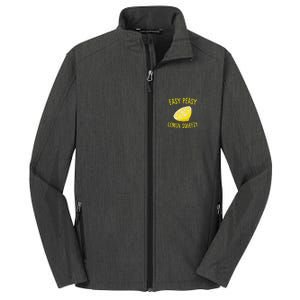 Easy Peasy Lemon Squeezy Funny Lemons Summer Lemonade Core Soft Shell Jacket