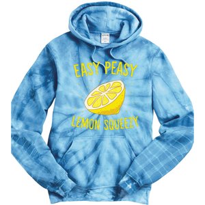 Easy Peasy Lemon Squeezy Funny Lemons Summer Lemonade Tie Dye Hoodie