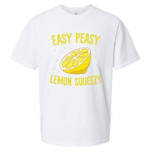 Easy Peasy Lemon Squeezy Funny Lemons Summer Lemonade Sueded Cloud Jersey T-Shirt