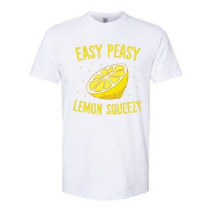 Easy Peasy Lemon Squeezy Funny Lemons Summer Lemonade Softstyle CVC T-Shirt