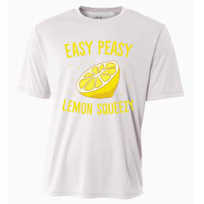 Easy Peasy Lemon Squeezy Funny Lemons Summer Lemonade Cooling Performance Crew T-Shirt