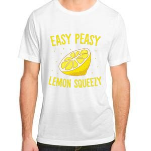 Easy Peasy Lemon Squeezy Funny Lemons Summer Lemonade Adult ChromaSoft Performance T-Shirt