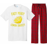 Easy Peasy Lemon Squeezy Funny Lemons Summer Lemonade Pajama Set