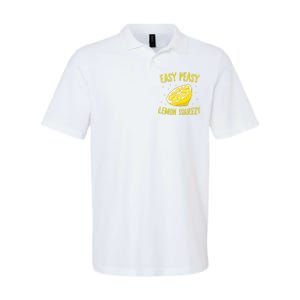 Easy Peasy Lemon Squeezy Funny Lemons Summer Lemonade Softstyle Adult Sport Polo