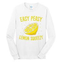 Easy Peasy Lemon Squeezy Funny Lemons Summer Lemonade Tall Long Sleeve T-Shirt