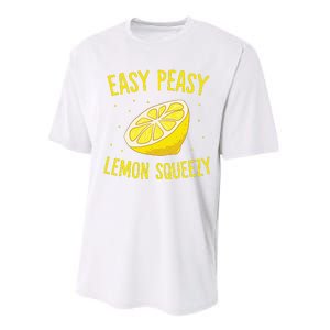 Easy Peasy Lemon Squeezy Funny Lemons Summer Lemonade Performance Sprint T-Shirt