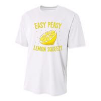 Easy Peasy Lemon Squeezy Funny Lemons Summer Lemonade Youth Performance Sprint T-Shirt