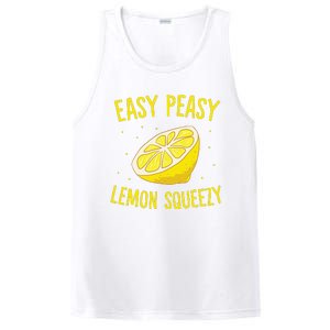 Easy Peasy Lemon Squeezy Funny Lemons Summer Lemonade PosiCharge Competitor Tank