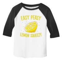 Easy Peasy Lemon Squeezy Funny Lemons Summer Lemonade Toddler Fine Jersey T-Shirt