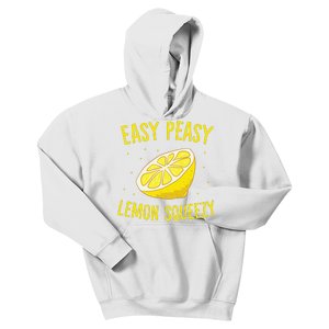 Easy Peasy Lemon Squeezy Funny Lemons Summer Lemonade Kids Hoodie