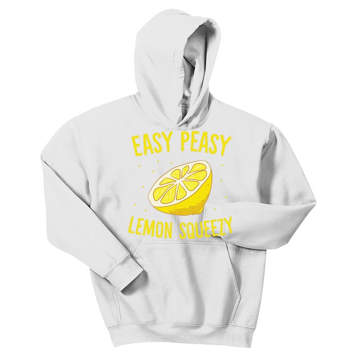 Easy Peasy Lemon Squeezy Funny Lemons Summer Lemonade Kids Hoodie