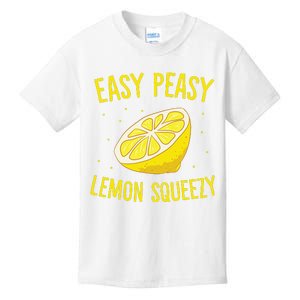 Easy Peasy Lemon Squeezy Funny Lemons Summer Lemonade Kids T-Shirt