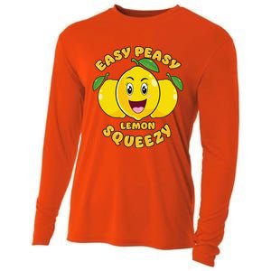 Easy Peasy Lemon Squeezy Summer Stand Lemonade Cooling Performance Long Sleeve Crew